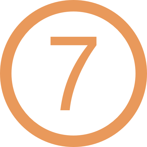 number seven in a circle