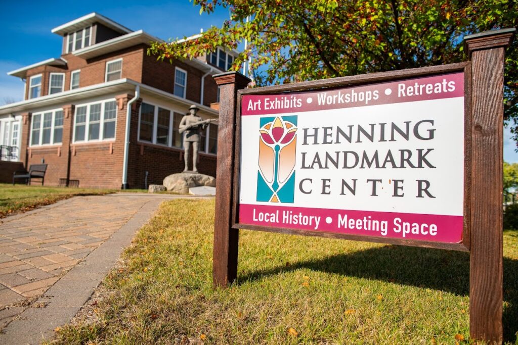 Sign for the Henning Landmark Center