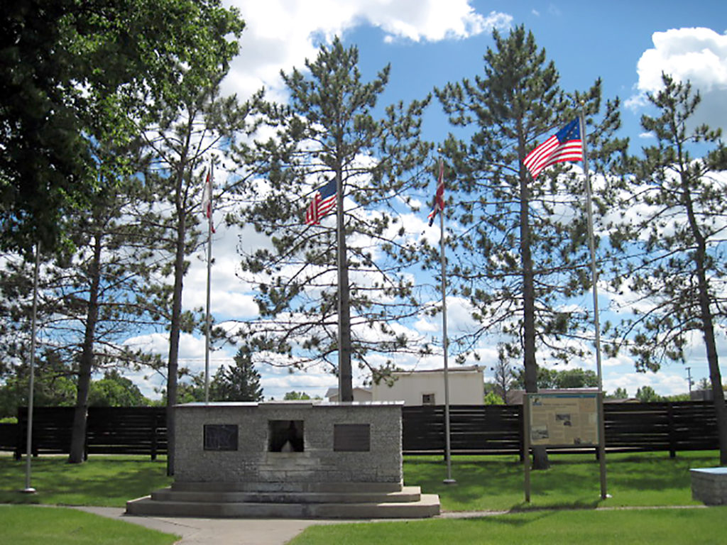 Continental Divide Monument in New York Mills. Minnesota