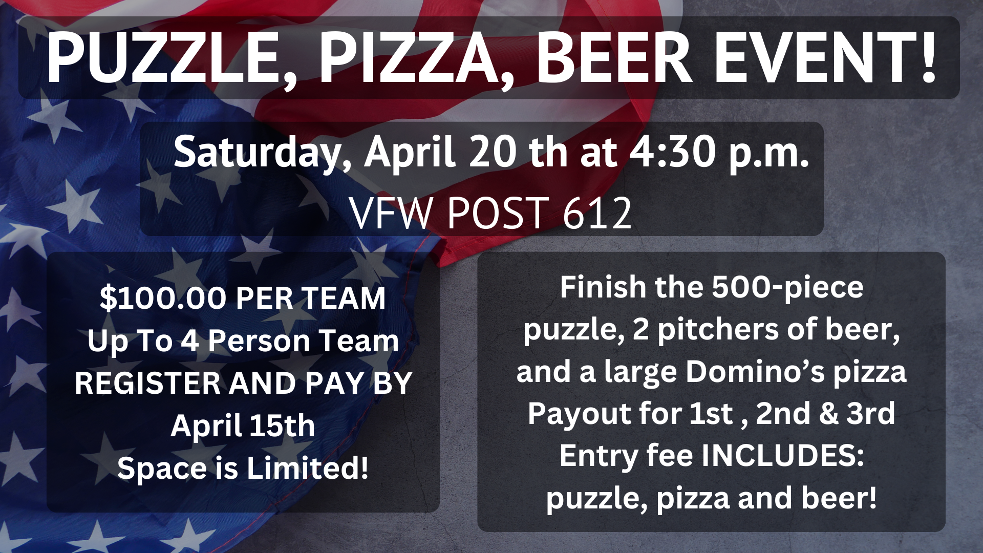 Puzzle, Pizza, and Beer 2024