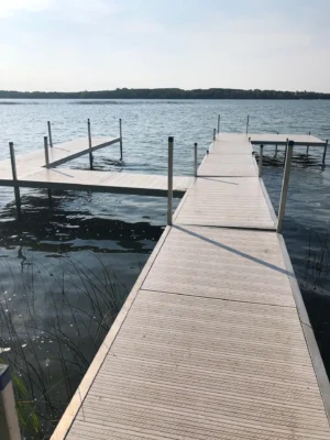 dock at chalet on the way
