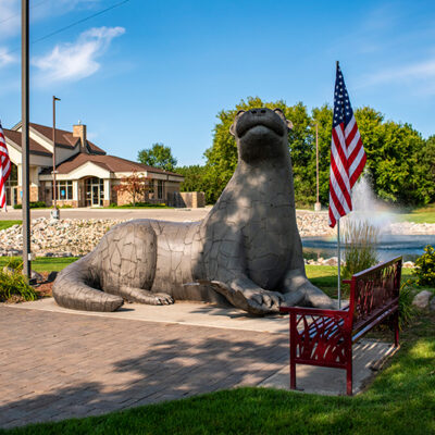 otter statue