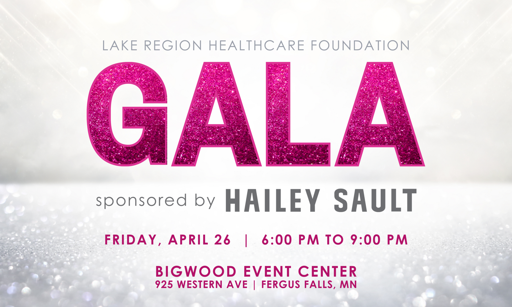 poster board Gala Logo no QR with Hailey Sault