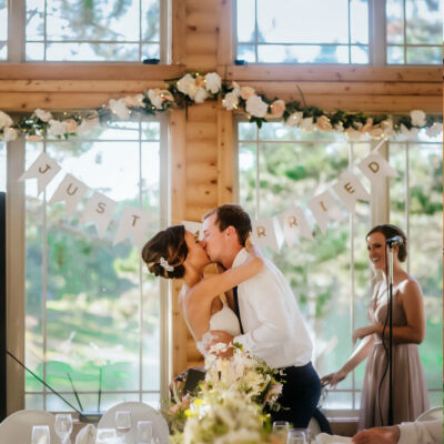 wedding reception at Thumper Pond